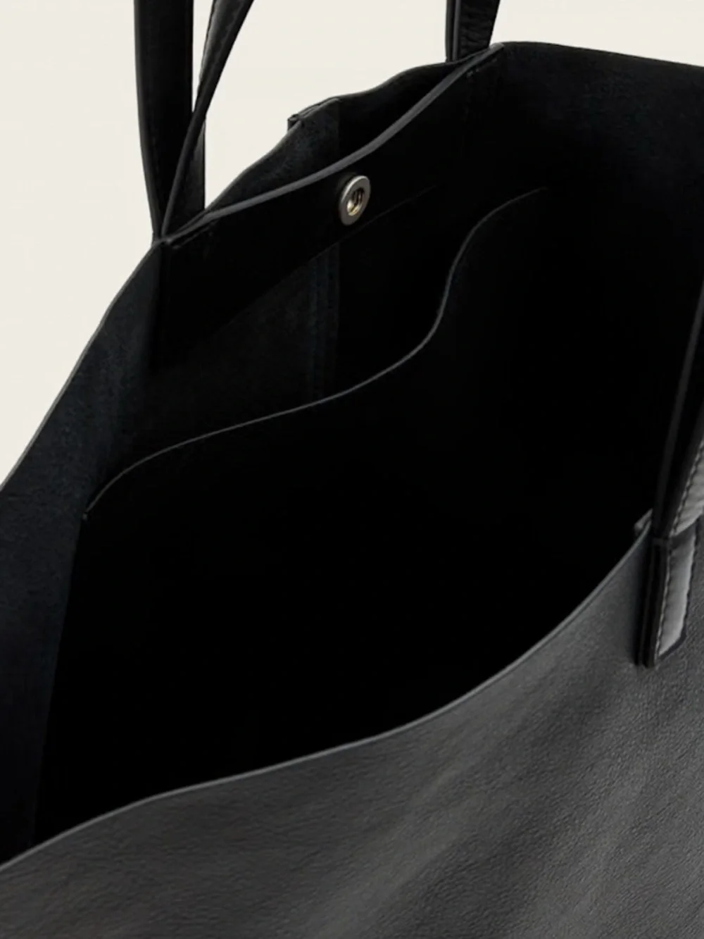 All Saints PHOENIX SPACIOUS LEATHER TOTE BAG Black Leather Tote Bag NWT